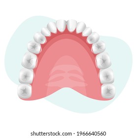 Dental Checkup for Upper Teeth - stock illustration as EPS 10 File