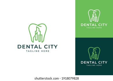 dental city line logo design