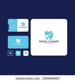 dental cleaner logo design template
