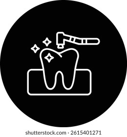 Dental Cleaning vector icon. Can be used for printing, mobile and web applications.