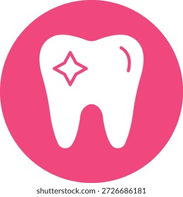 Ilustração de design de ícone de vetor de limpeza dentária