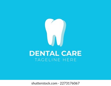 Dental clinic and dental care logo. Dentist, teeth care or oral clinic logo