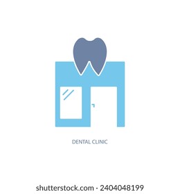 dental clinic concept line icon. Simple element illustration. dental clinic concept outline symbol design.