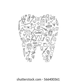 Dental clinic concept, sketch for your design