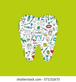 Dental clinic concept, sketch for your design