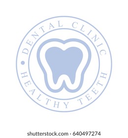 Dental clinic healthy teeth logo symbol vector Illustration