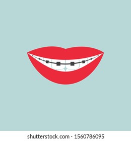 dental clinic icon logo vector illustration design template