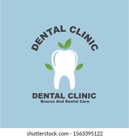 dental clinic icon logo vector illustration design template