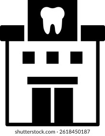 Dental Clinic Icon Mixed Vector Illustration