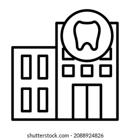Dental Clinic icon vector image. Can also be used for web apps, mobile apps and print media.