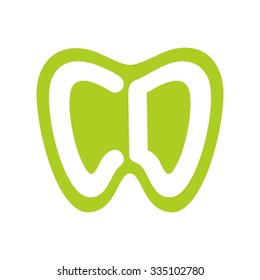 dental clinic logo. c and d logo vector. icon template.