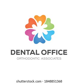 Dental Clinic Logo Design Dentist Logo Tooth abstract Linear Dentist stomatology	 