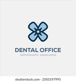 Clínica Dental Diseño de Logo Dentista Logotipo Diente abstracto Dentista lineal Estomatología	