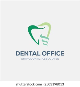 Dental Clinic Logo Design Dentist Logo Tooth abstract Linear Dentist stomatology	