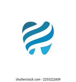 Dental Clinic logo design. Vector illustration of abstract Teeth and Tooth . modern logo design vector icon template