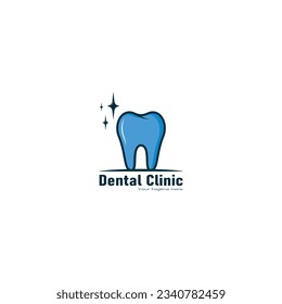 Dental clinic logo design vector graphics