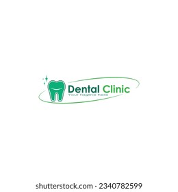 Dental clinic logo design vector graphics