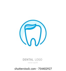 Dental Clinic logo. Heals teeth icon. Dentist office. Vector flat illustraton