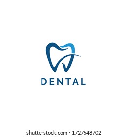 Dental Clinic Logo Teeth Tooth abstract design vector template-Dental Clinic Logo Tooth abstract design vector template Linear style. Dentist stomatology medical doctor Logotype concept icon.