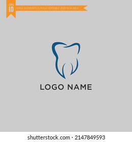 Dental Clinic logo template  Dental Care logo designs vector  Health Dent Logo design vector template linear style. Dental clinic Logotype concept icon. Tooth Teeth Smile Logo