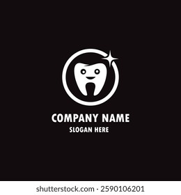 Dental Clinic logo template, Dental Care logo designs vector, Health Dent Logo design vector template linear style. Dental clinic Logotype concept icon. Tooth Teeth Smile Dentist Logo,