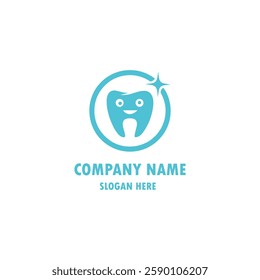 Dental Clinic logo template, Dental Care logo designs vector, Health Dent Logo design vector template linear style. Dental clinic Logotype concept icon. Tooth Teeth Smile Dentist Logo,