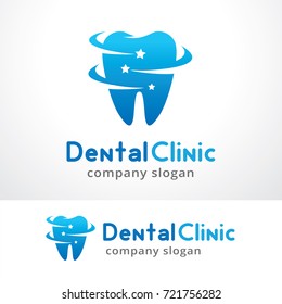 Dental Clinic Logo Template Design Vector, Emblem, Design Concept, Creative Symbol, Icon