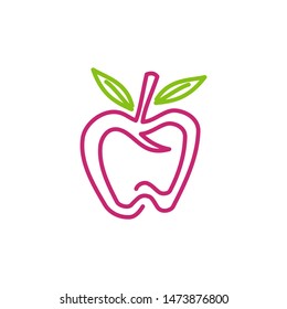 Dental Clinic Logo Tooth abstract design vector template 