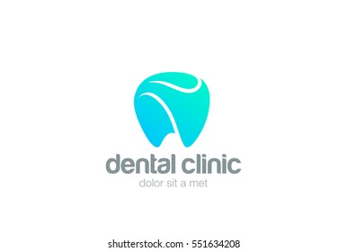 Dental Clinic Logo Tooth abstract design vector template.
Dentist stomatology medical doctor Logotype concept icon.