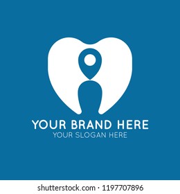 Dental Clinic Logo Tooth design vector template. Dentist stomatology medical doctor Logotype concept icon