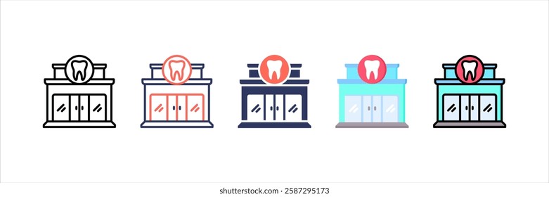 Dental Clinic Multi Style Icon Set