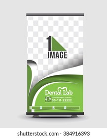 Dental Clinic Roll Up Banner Design