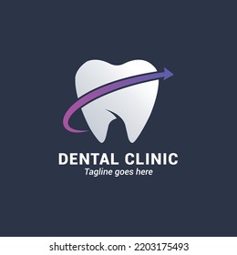 Dental Clinic Teeth Logo Template. Suitable for Dental Hospital Logo