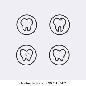 Dental clinic. Tooth icon dental clinic