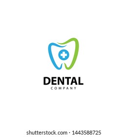 Dental Clinic Tooth Logo.  Abstract design vector template