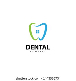 Dental Clinic Tooth Logo.  Abstract design vector template