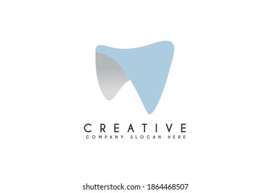 Dental clinic, tooth logo design vector illustration. Dental tooth logo design template element