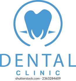 Dental clinic Tooth template vector