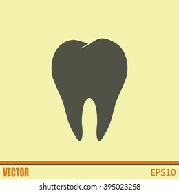 Dental clinic vector icon. Tooth icon