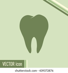 Dental clinic vector icon. Tooth icon