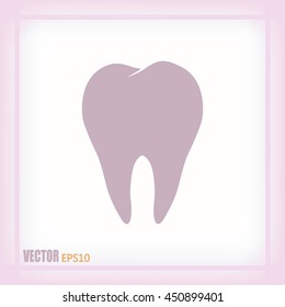 Dental clinic vector icon. Tooth icon