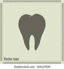 Dental clinic vector icon. Tooth icon