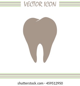 Dental clinic vector icon. Tooth icon