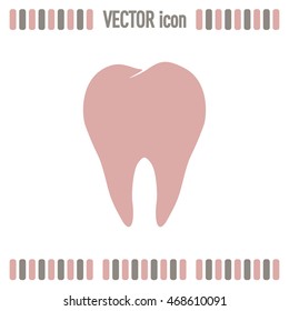 Dental clinic vector icon. Tooth icon