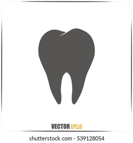 Dental clinic vector icon. Tooth icon