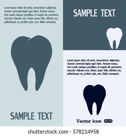 Dental clinic vector icon. Tooth icon