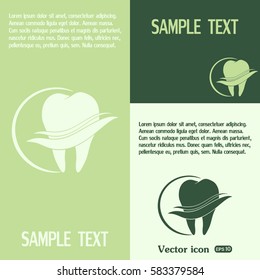 Dental clinic vector icon. Tooth icon
