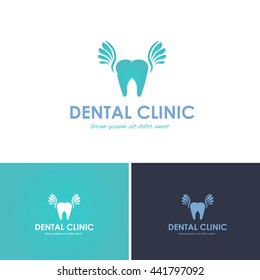 Dental Clinic Vector Icons, Logos, Sign, Symbol Template