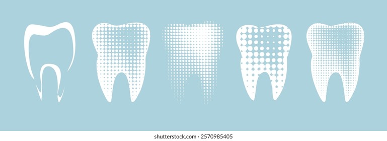 dental clinic vector logo tooth icon. hand drawn. Not AI, Vector illustration.