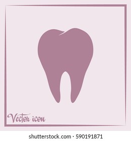 Dental clinic vector. Tooth icon